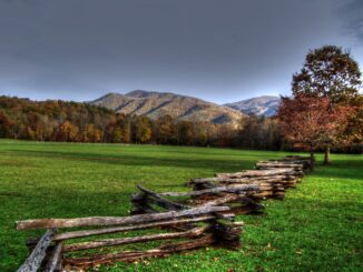 cades cove land in smoky mountains tennessee