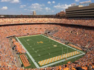 Neyland stadium at the Universtiy of Tennessee on game day football stadium